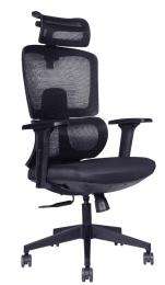 Shaaspace Revolving Black 1080 x 635 x 605 mm Stainless Steel Office Chairs_0