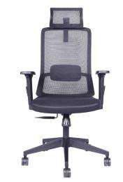 Shaaspace Revolving Black 1080 x 635 x 605 mm Stainless Steel Office Chairs_0