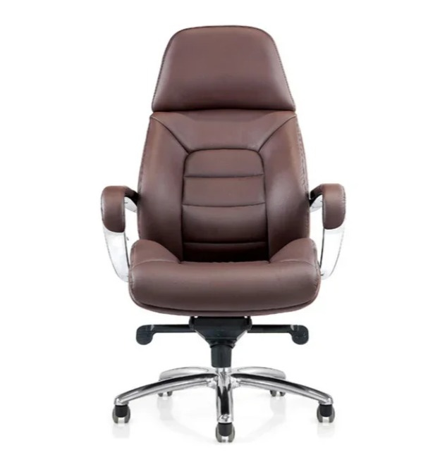Shaaspace Revolving Brown 1080 x 635 x 605 mm Stainless Steel Office Chairs_1
