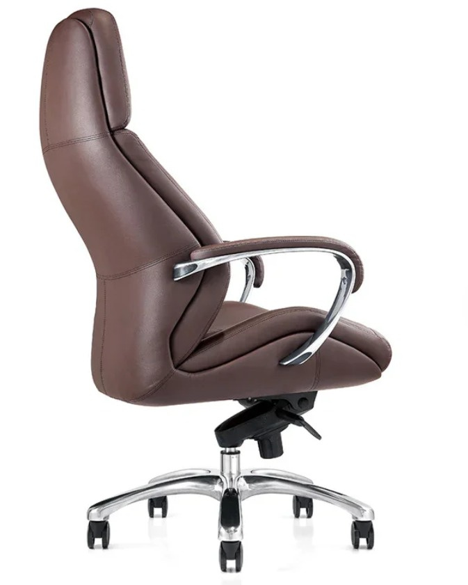 Shaaspace Revolving Brown 1080 x 635 x 605 mm Stainless Steel Office Chairs_2