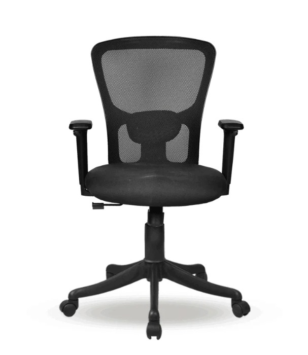Shaaspace Revolving Black 985 x 635 x 605 mm Plastic Office Chairs_1