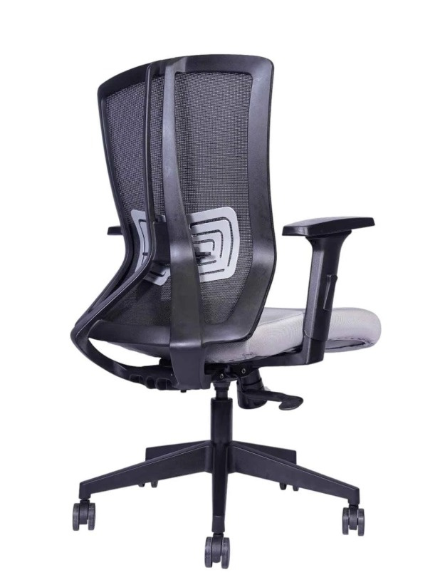 Shaaspace Revolving Black and Grey 985 x 635 x 605 mm Plastic Office Chairs_1