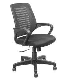 Shaaspace Visitor Black 985 x 635 x 605 mm Plastic Office Chairs_0