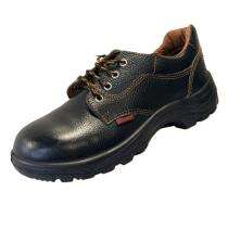 Ultima ULT 101 Grain Leather in Barton Print Metal Toe Safety Shoes Black_0