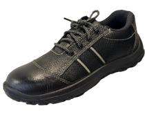 Ultima ULT 109 Grain Leather in Barton Print Metal Toe Safety Shoes Black_0