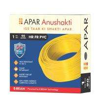 APAR Anushakti 1 sqmm HR FR Electric Wire Yellow 90 m_0