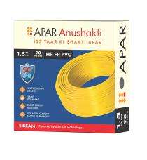 APAR Anushakti 1.5 sqmm HR FR Electric Wire Yellow 90 m_0