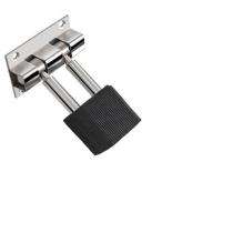 Kick Down Door Stopper Smooth Silver_0