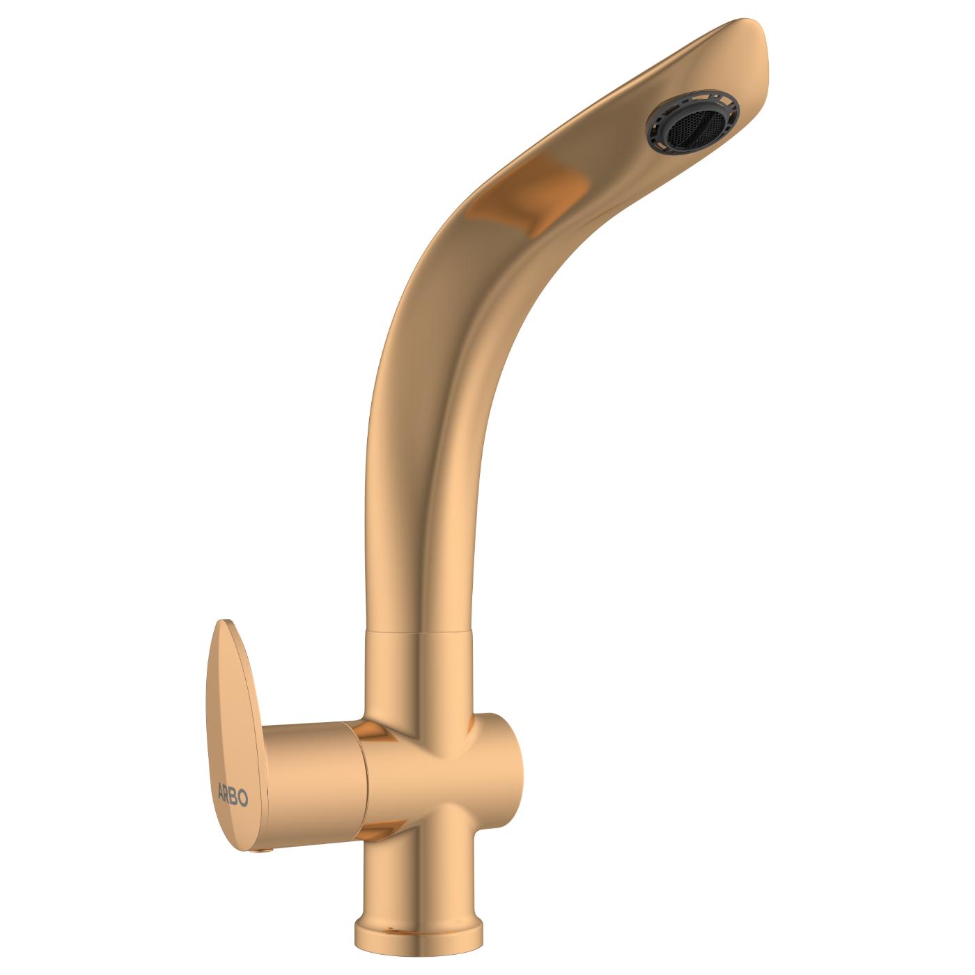 ARBO Chrome Plated Swan Neck Faucet KA-RG-3111_1