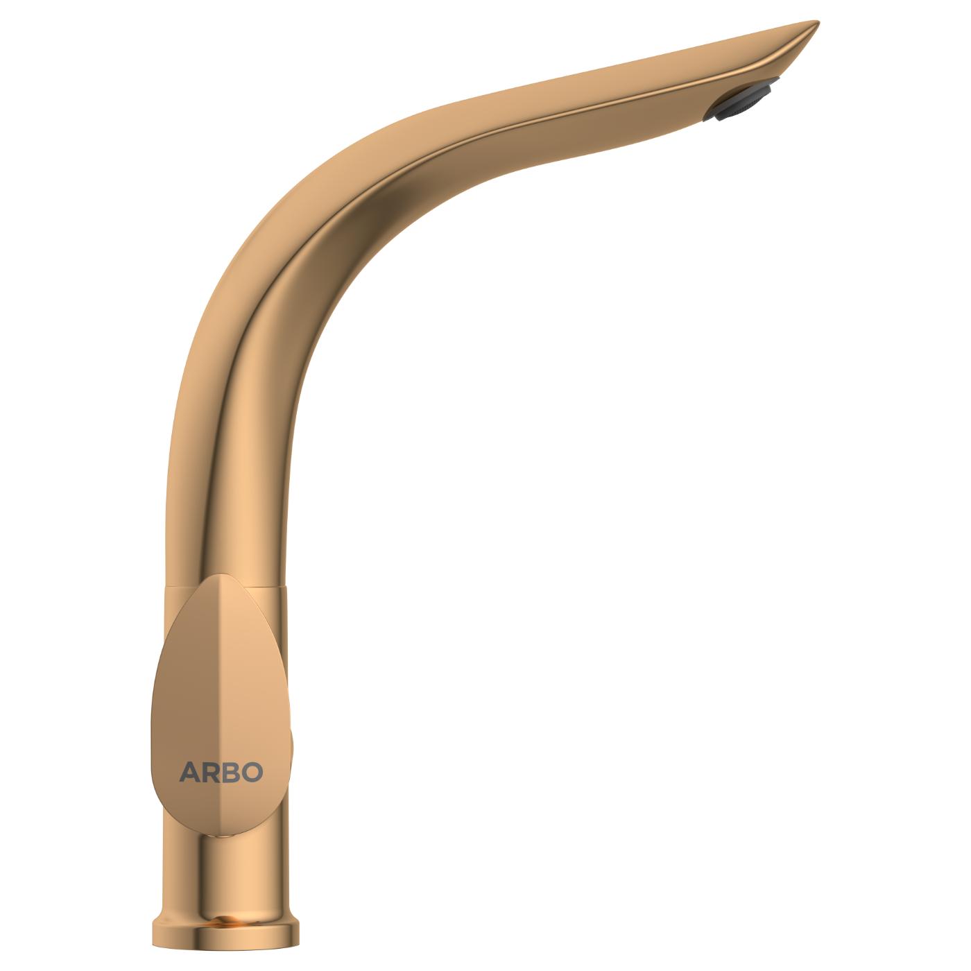 ARBO Chrome Plated Swan Neck Faucet KA-RG-3111_2