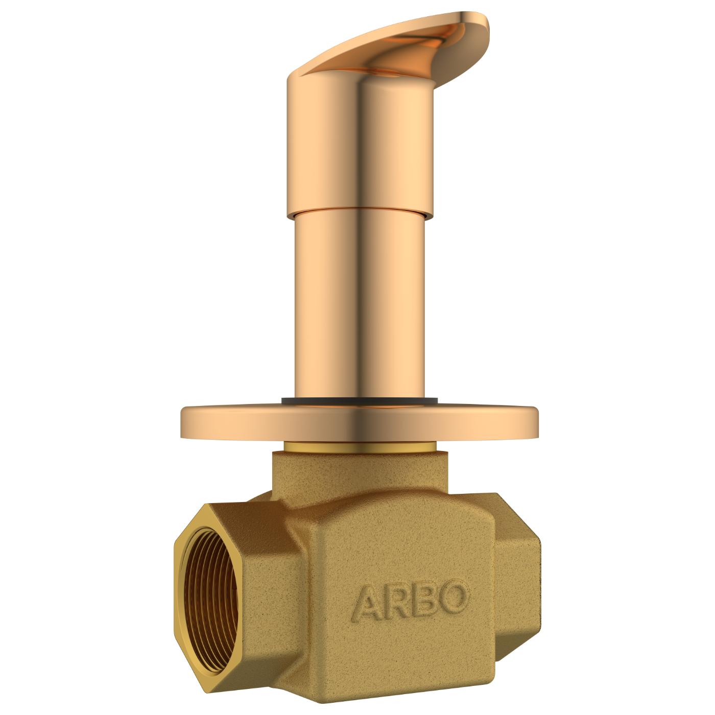 ARBO Chrome Plated Flush Valve Faucet KA-RG-3125_1