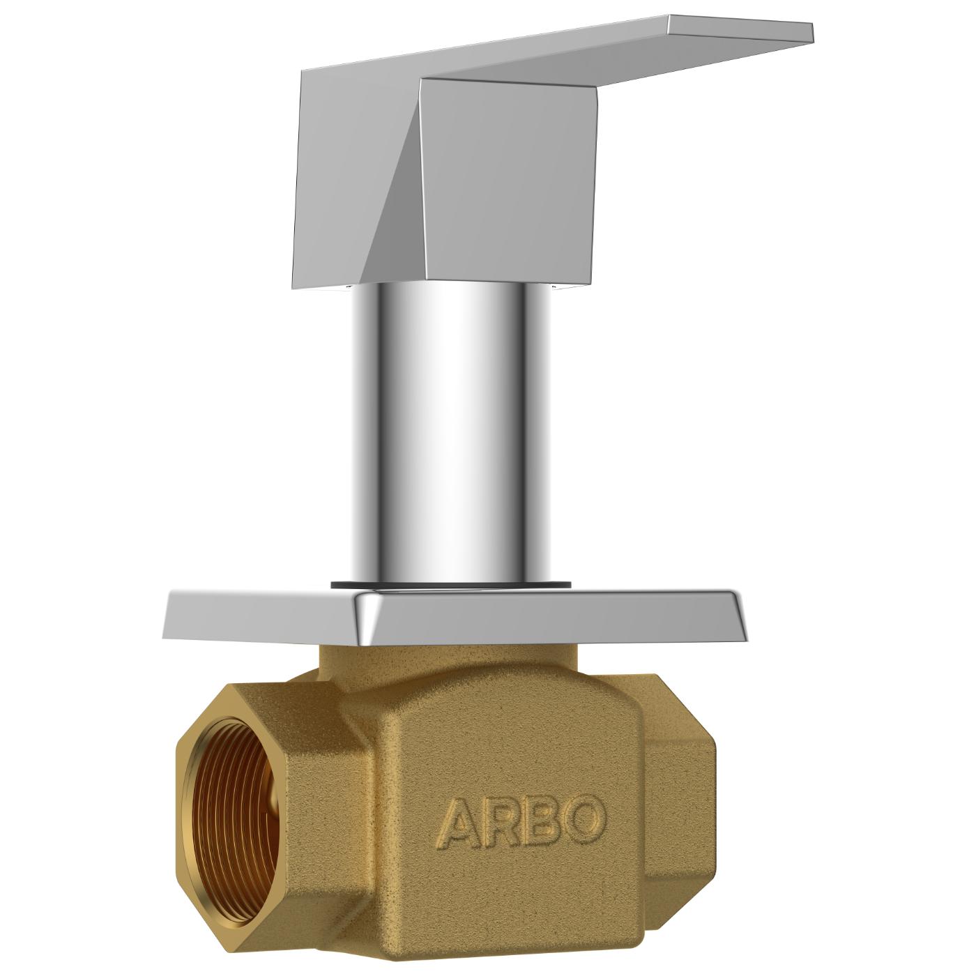 ARBO Chrome Plated Flush Valve Faucet LV-2025_1