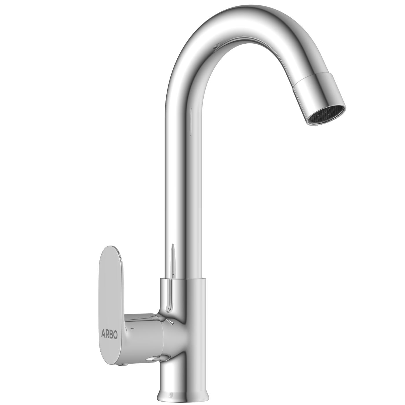 ARBO Chrome Plated Swan Neck Faucet SL-2611_1