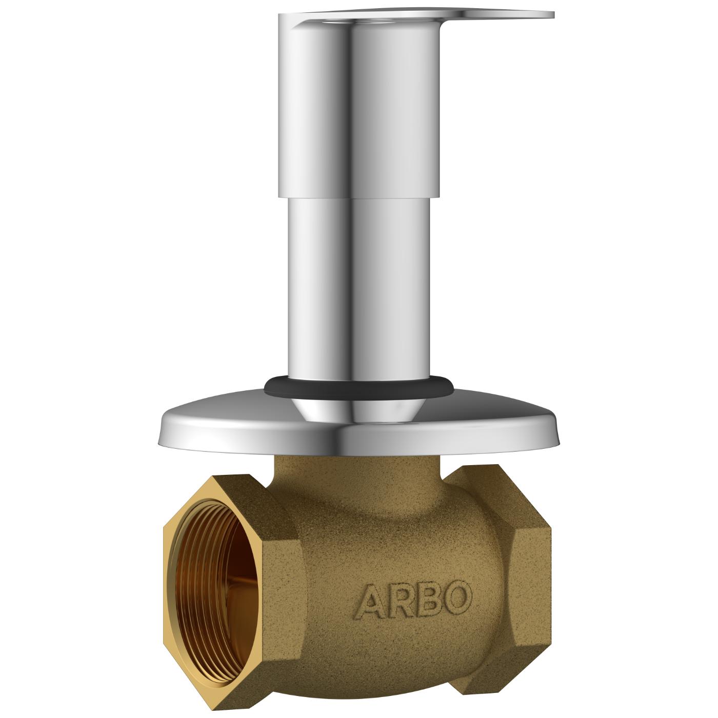 ARBO Chrome Plated Flush Valve Faucet SL-2625_1