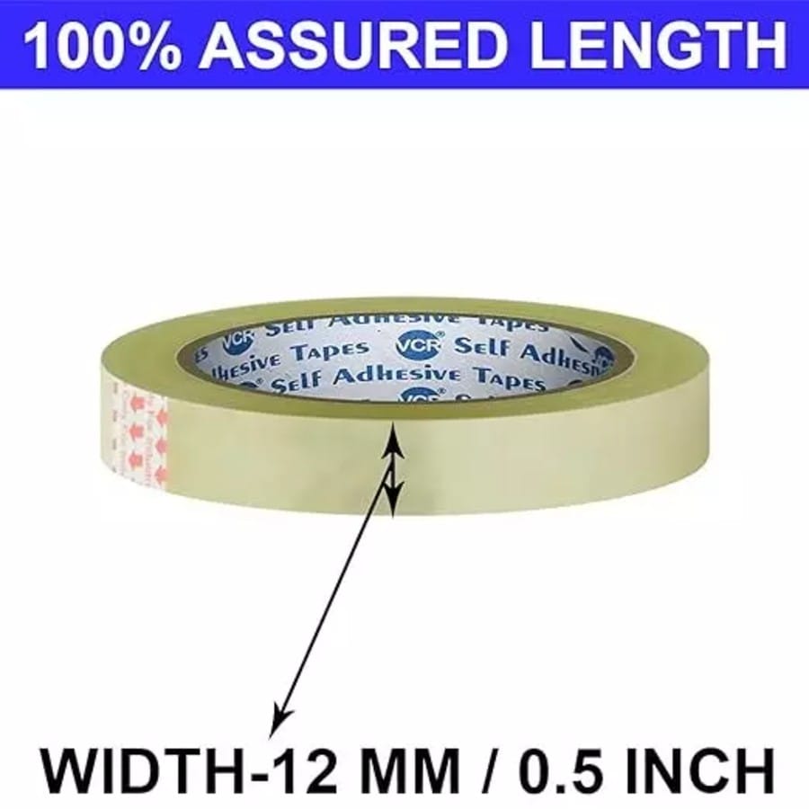 Cello Tape Single Sided Transparent 0.5 inch 42 micron_1