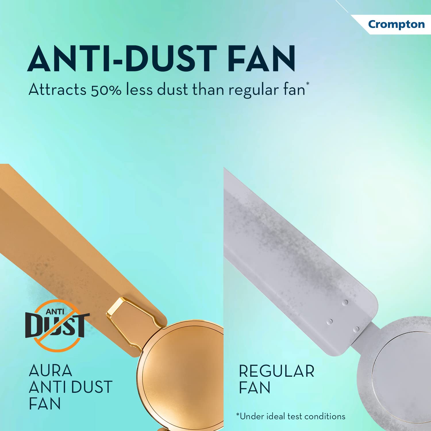 Crompton Aura 2 Prime Antidust 1200 mm 3 Blades 55 W Birken Gold Ceiling Fans_4
