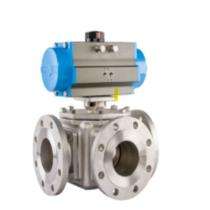 KS 3/4 inch Pneumatic Ball Valves Flanged_0