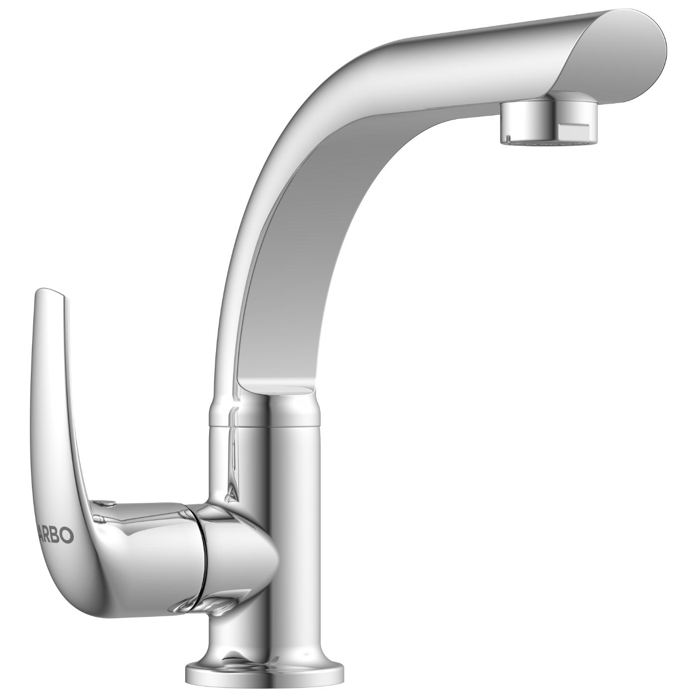 ARBO Chrome Plated Swan Neck Faucet CM-2511_1