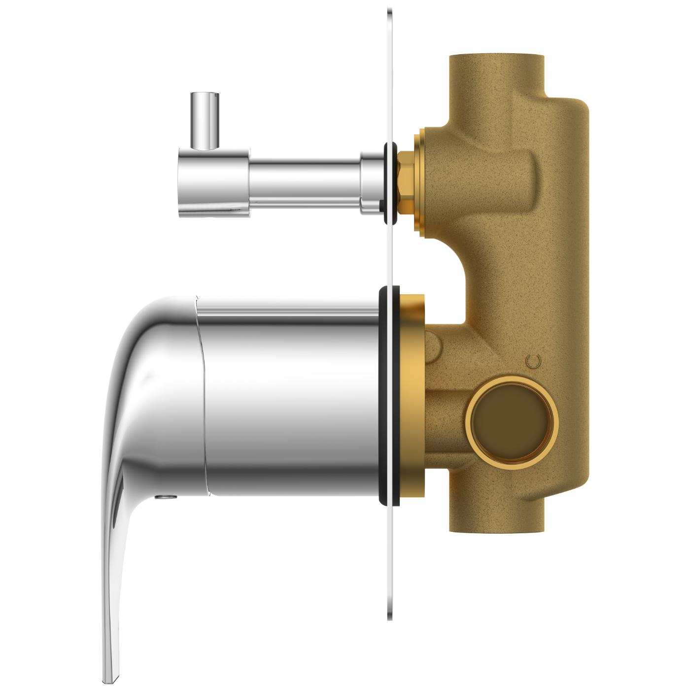 ARBO Chrome Plated Diverters Faucet CM-2552_1