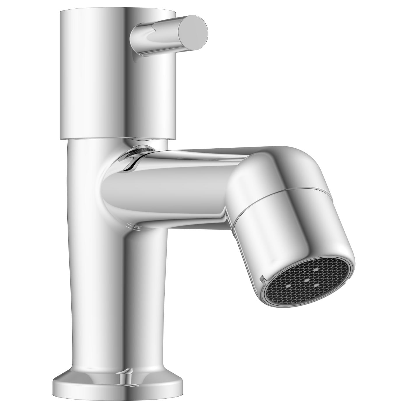 ARBO Chrome Plated Pillar Cocks Faucet EL-1801_1