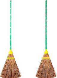 Bamboo Hard Broom 42 inch Brown_0