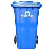 Nilkamal Dustbin Trolley Single Bin 120 L 550 x 480 x 950 mm_0