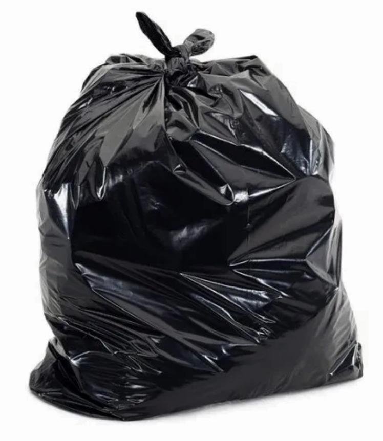 Plastic Trash Garbage Bags 60 L 25 micron Black_1