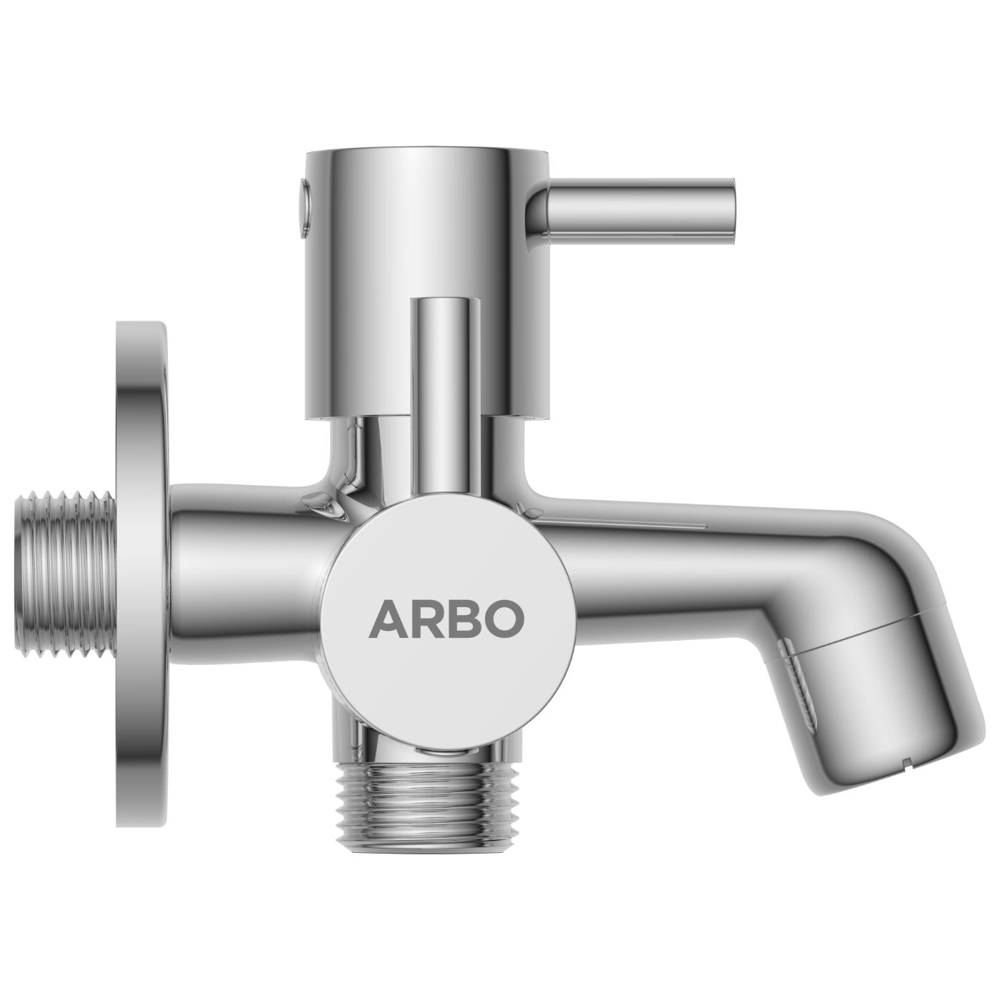 ARBO Chrome Plated Bib Cocks Faucet EL-1805_2