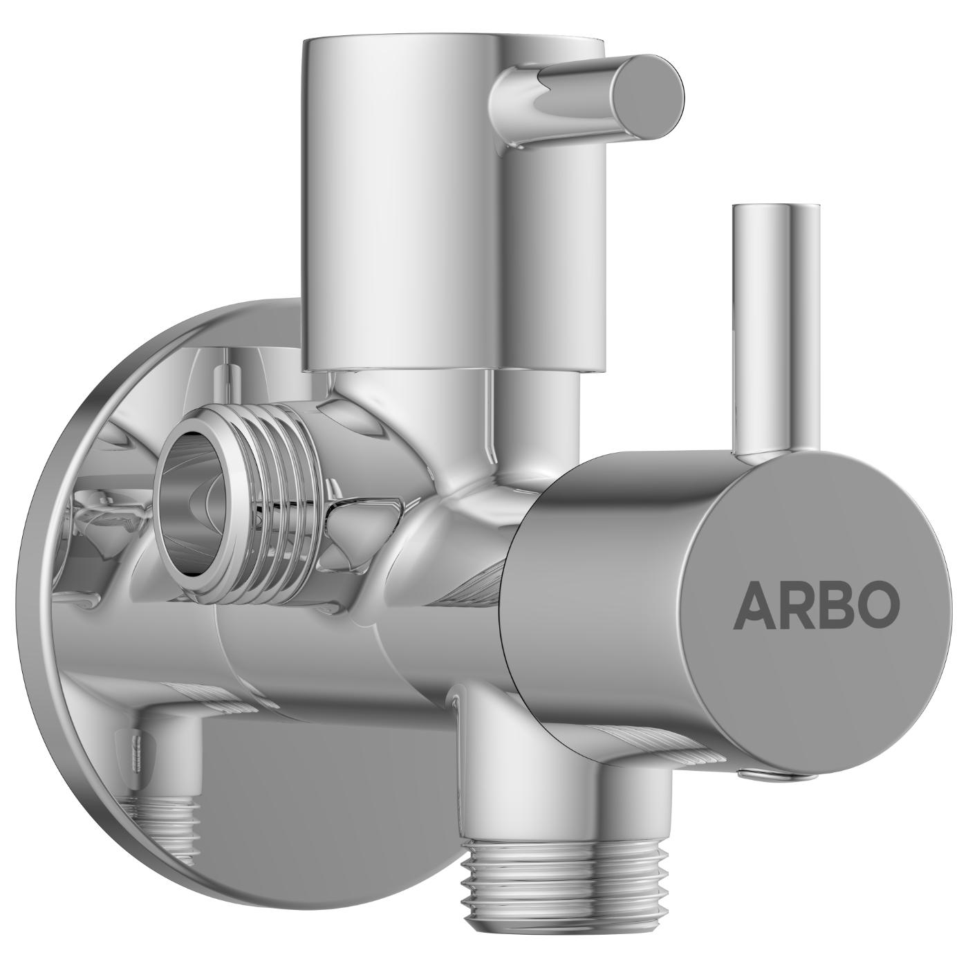 ARBO Chrome Plated Angle Cock Faucet EL-1807_1