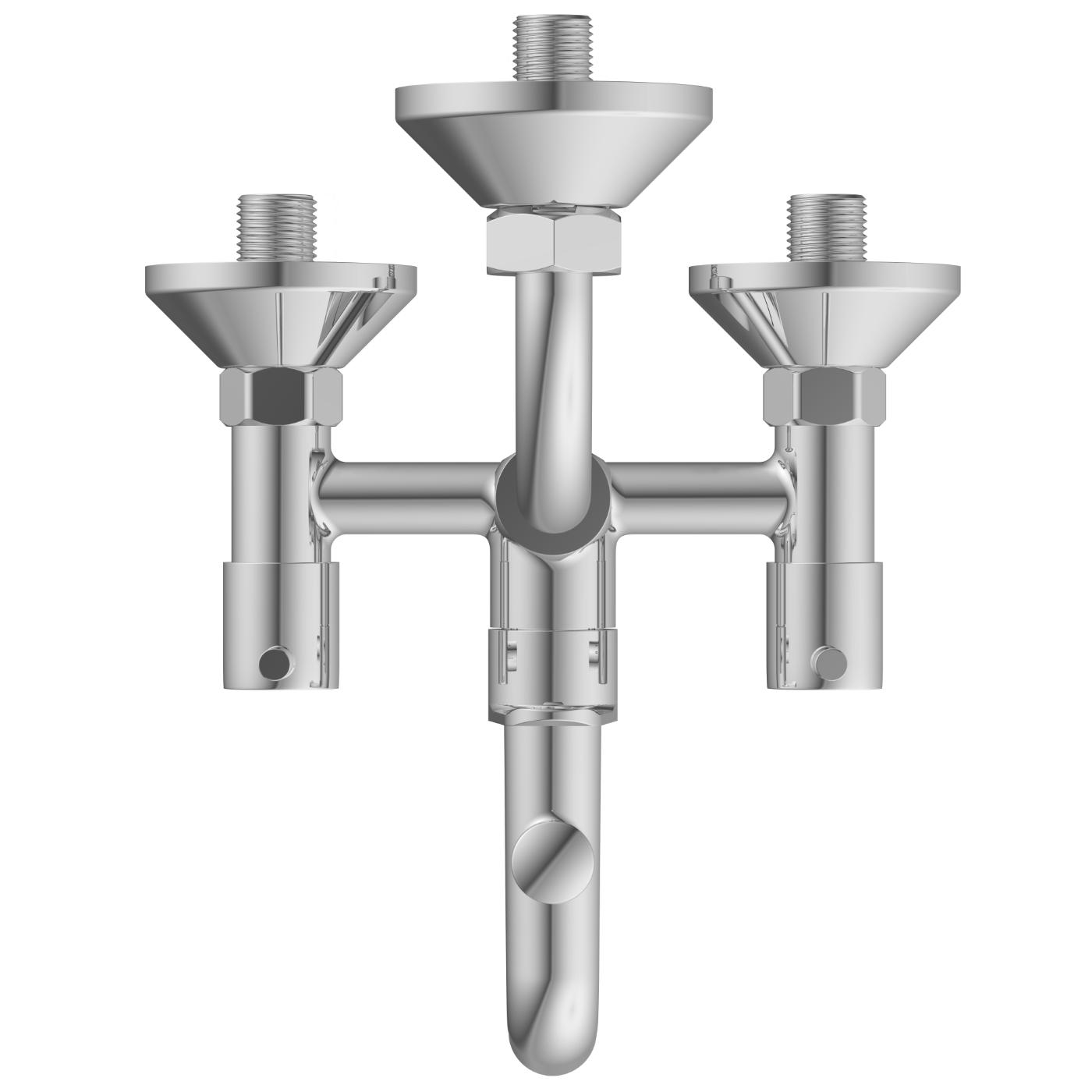 ARBO Chrome Plated Wall Mixers Faucet EL-1822_2