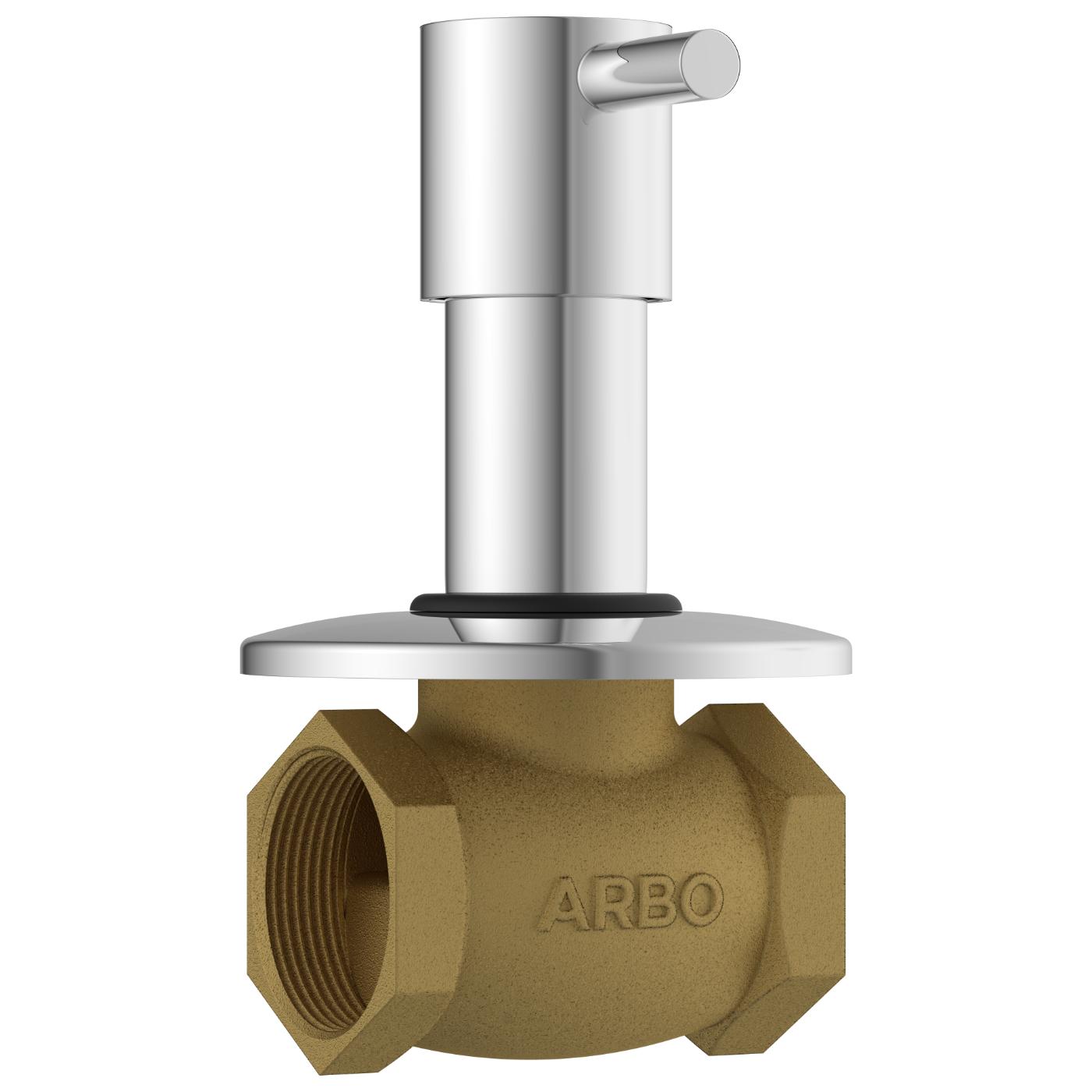 ARBO Chrome Plated Flush Valve Faucet EL-1825_1