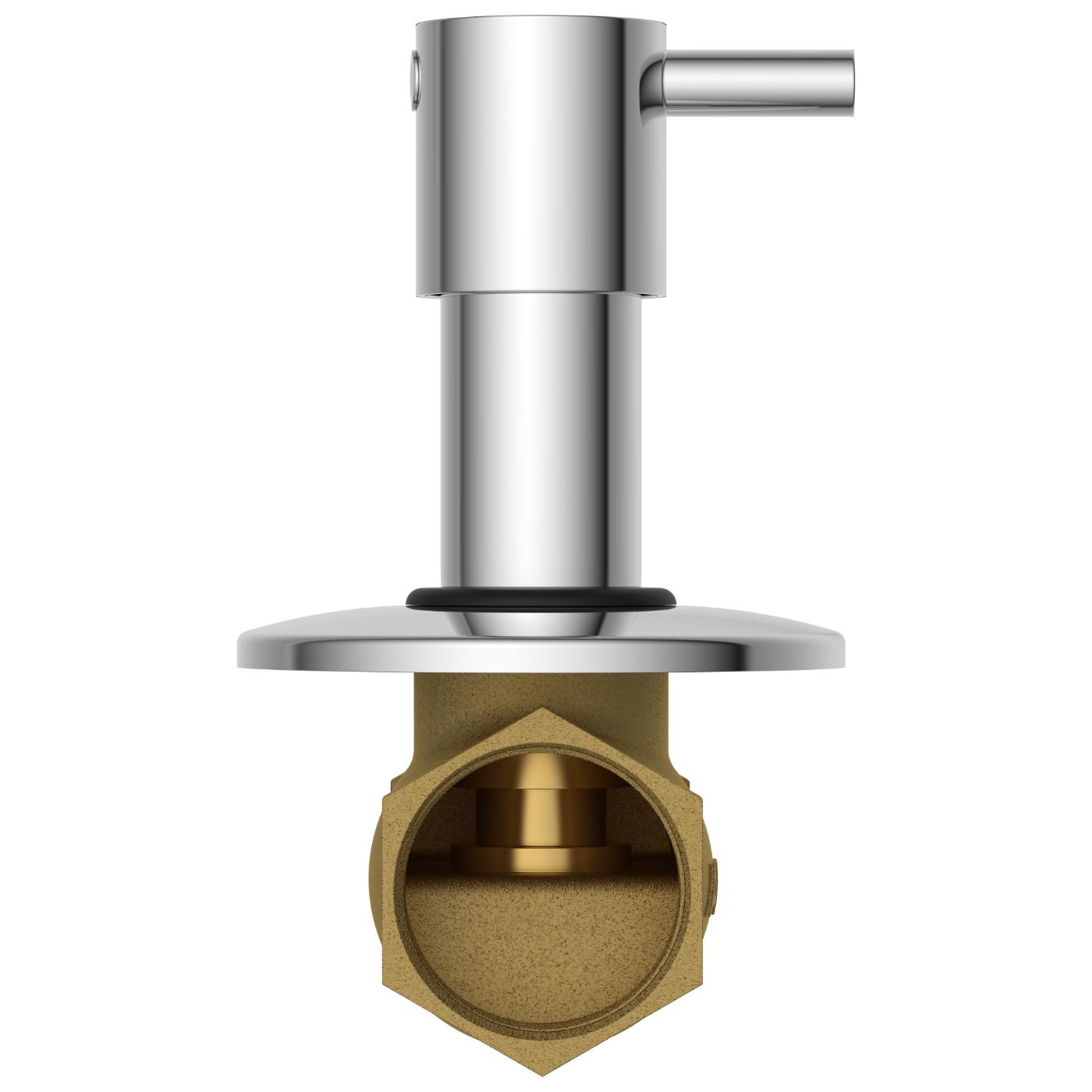 ARBO Chrome Plated Flush Valve Faucet EL-1825_2