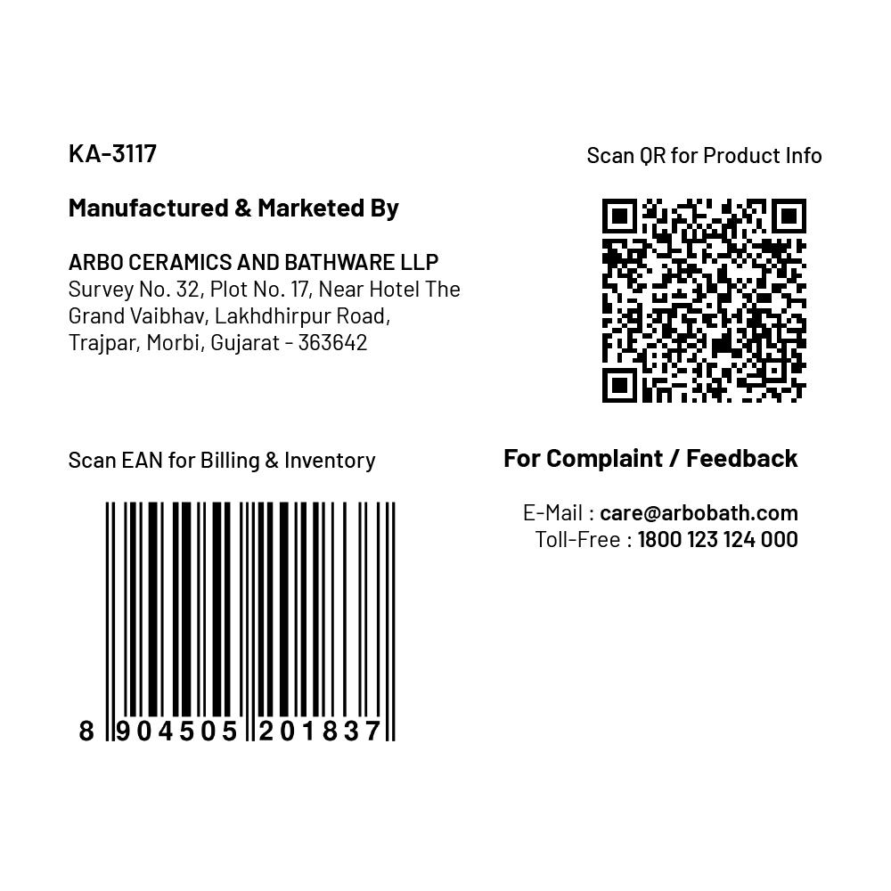 ARBO Chrome Plated Pillar Cocks Faucet KA-3117_4