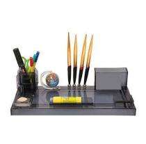 OMAX Acrylic Black Office Pen Stand_0