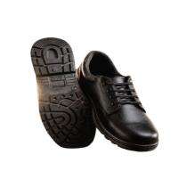 Royal Real Leather Alloy Steel Toe Safety Shoes Black_0