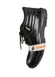 Royal Real Leather Alloy Steel Toe Safety Shoes Black_0