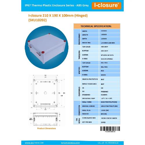 ABS Enclosure Boxes 210 x 190 x 100 mm_3