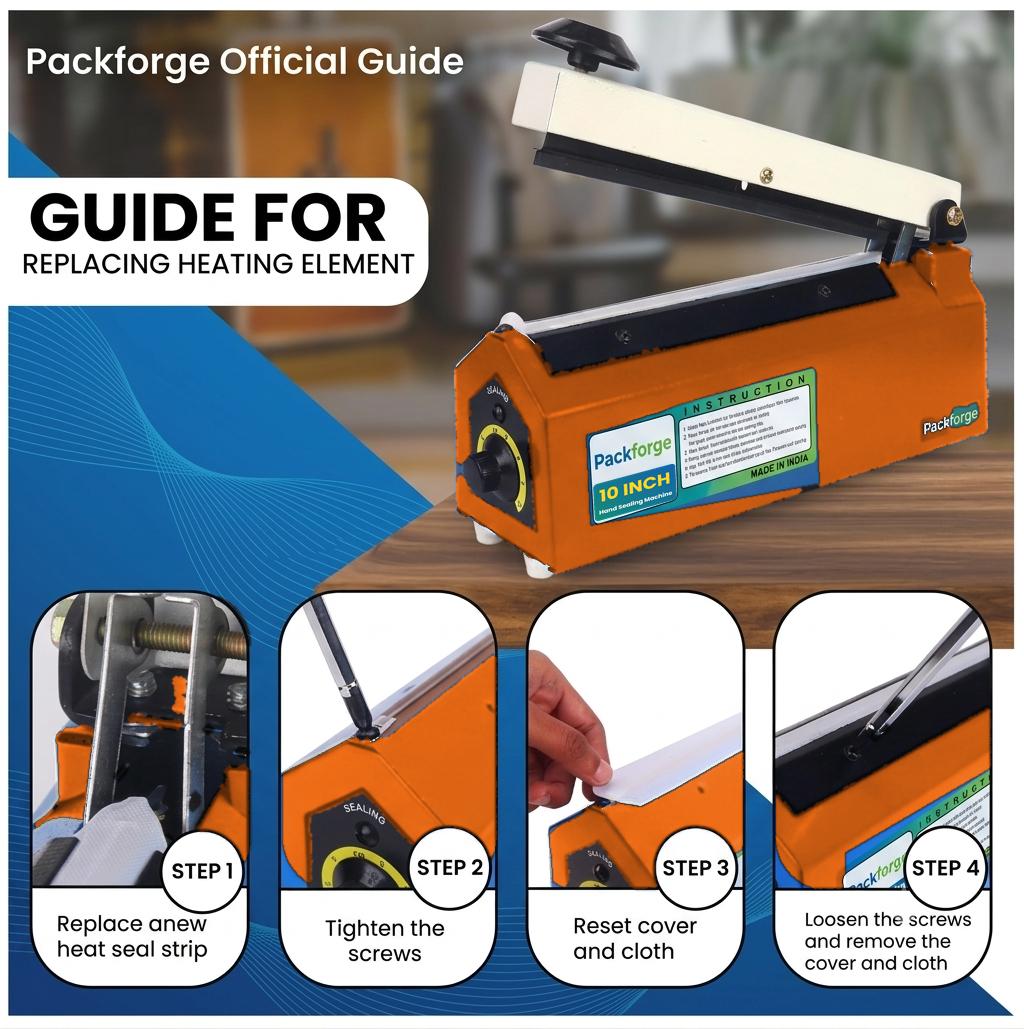 PackForge Solid Pouch Sealing Machine 45 packet/min Steel Electric 300 W_2