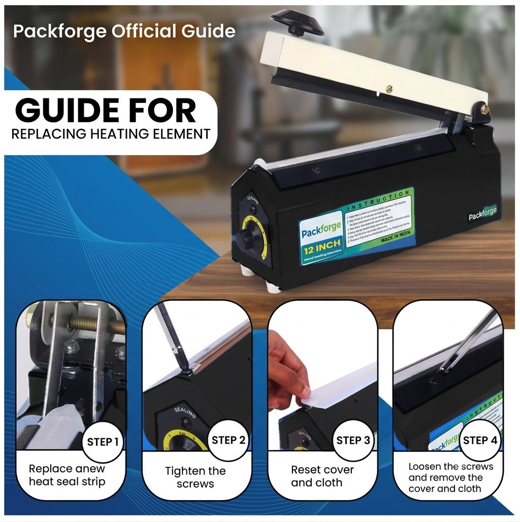 PackForge Solid Pouch Sealing Machine 45 packet/min Mild Steel Electric (AC) 400 W_2