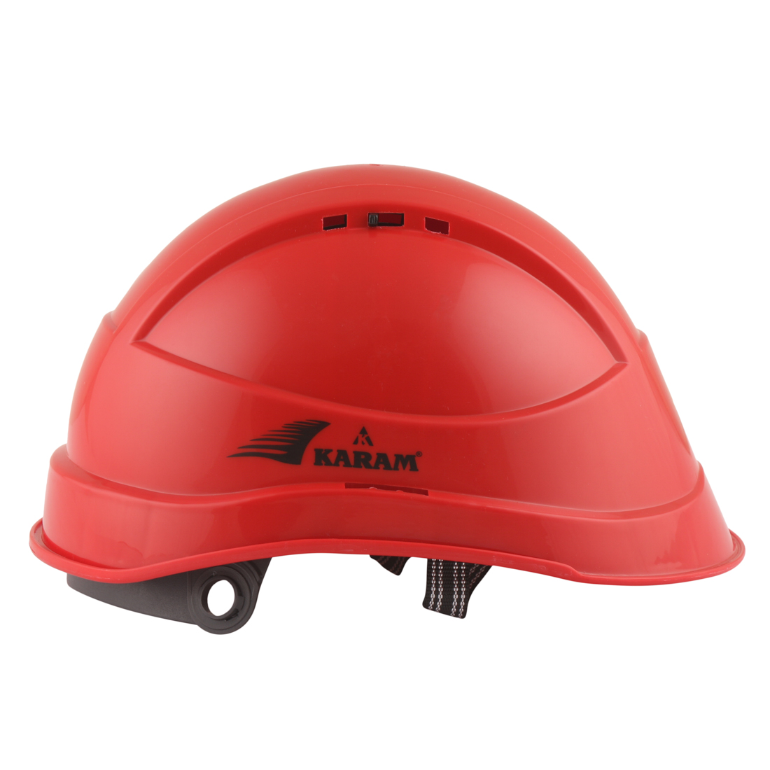 Karam Polyethylene Red Air Ventilated Safety Helmets PN545_2