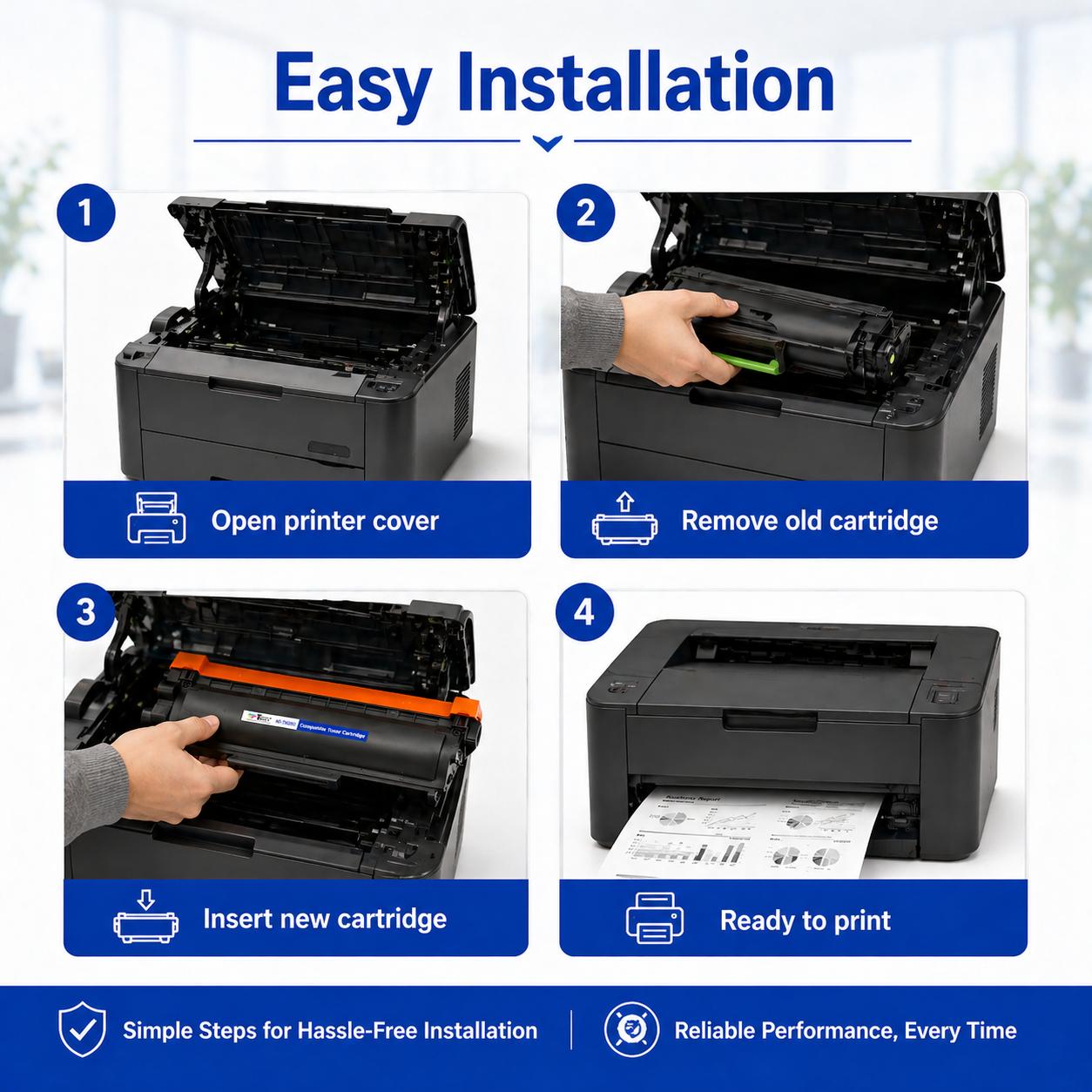 Toner Town Black Compatible Toner Brother TN-2365 Compatible Ink Cartridge_2
