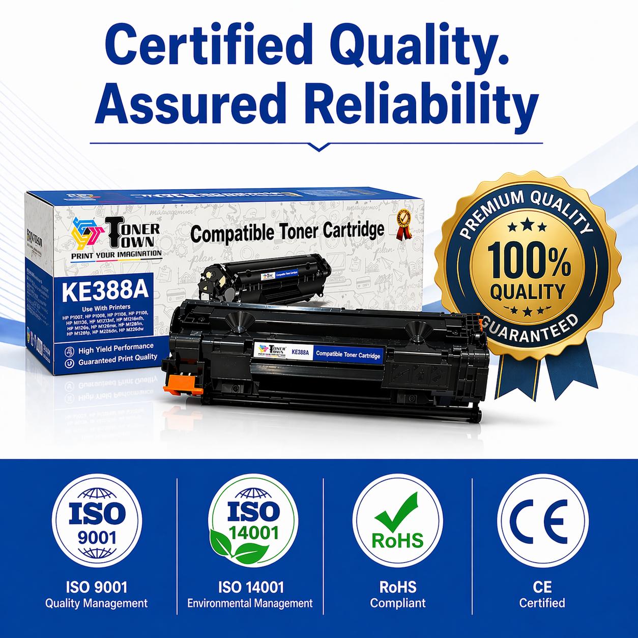 Toner Town Black Toner HP CC388A Compatible Ink Cartridge_4