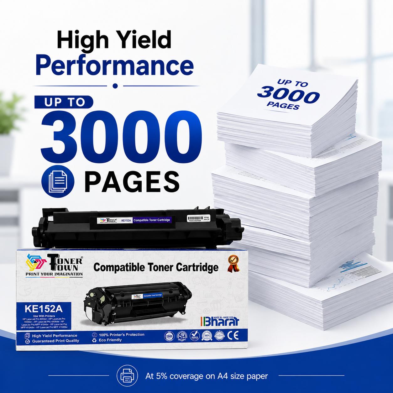 Toner Town Black Toner HP W1520A Compatible Ink Cartridge_2