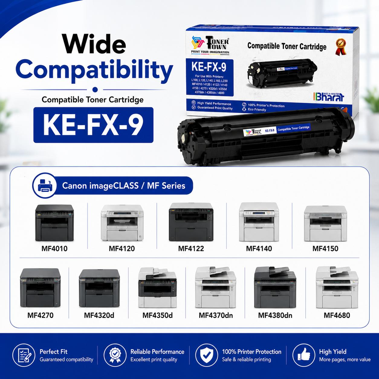 Toner Town Black Compatible Toner Canon FX-9 Compatible Ink Cartridge_4