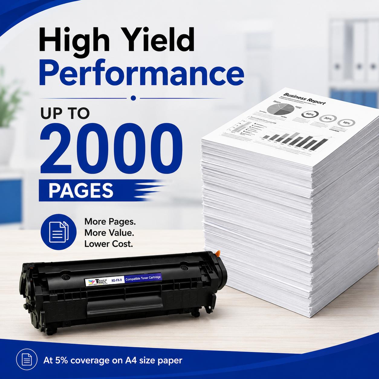 Toner Town Black Compatible Toner Canon FX-9 Compatible Ink Cartridge_3