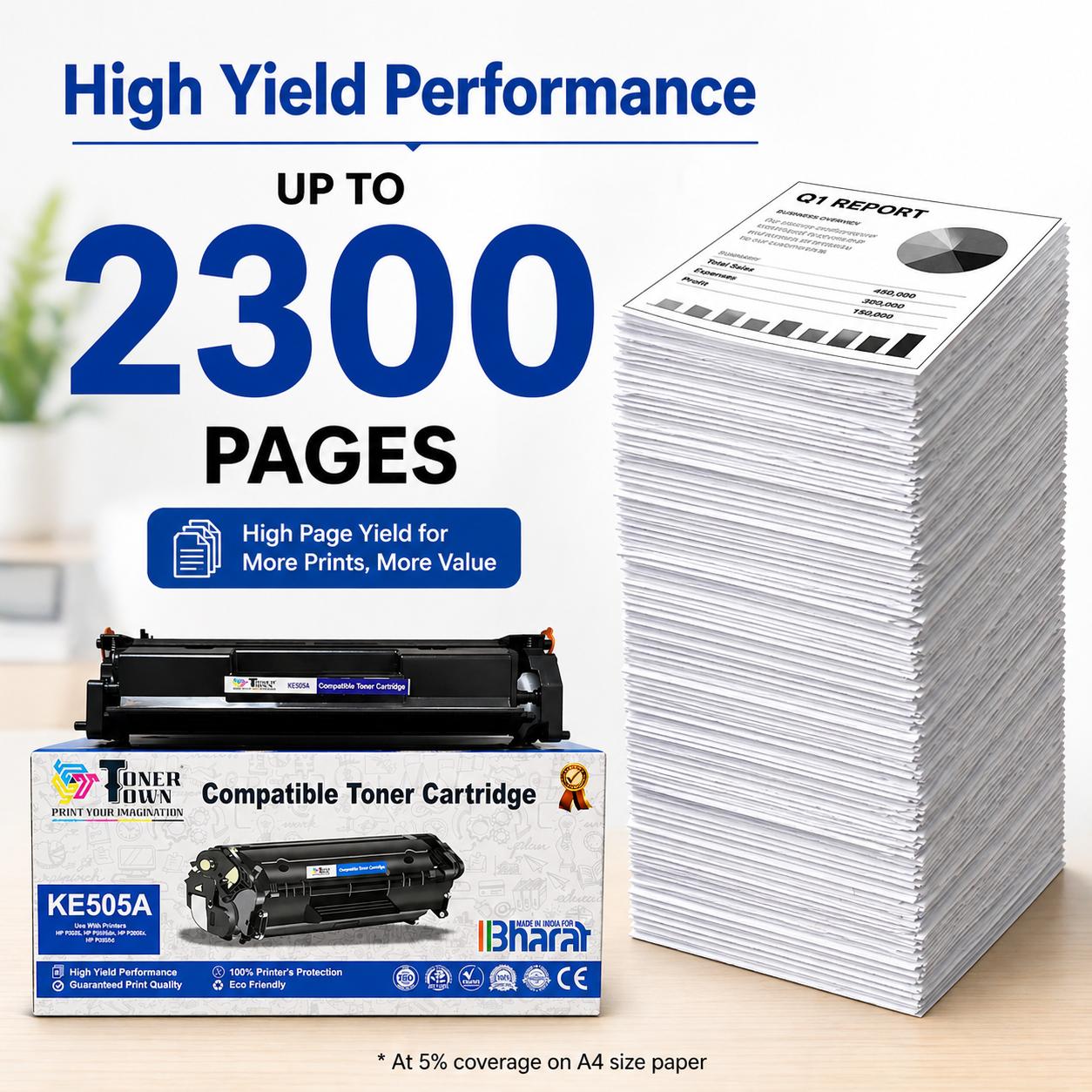 Toner Town Black Toner HP CE505A / CE505X Compatible Ink Cartridge_1