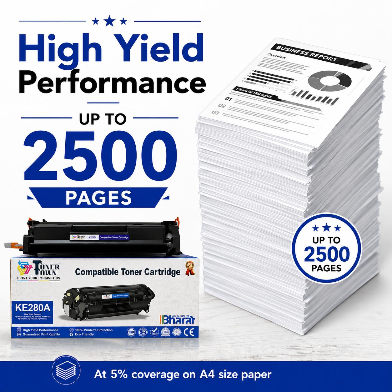 Toner Town Black Toner HP CF280A Compatible Ink Cartridge_3