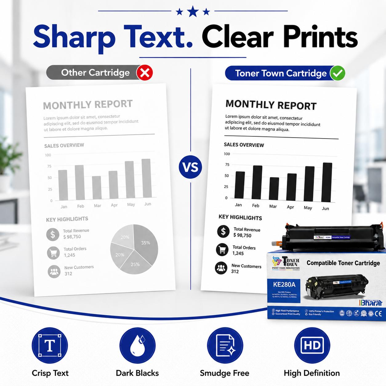 Toner Town Black Toner HP CF280A Compatible Ink Cartridge_4