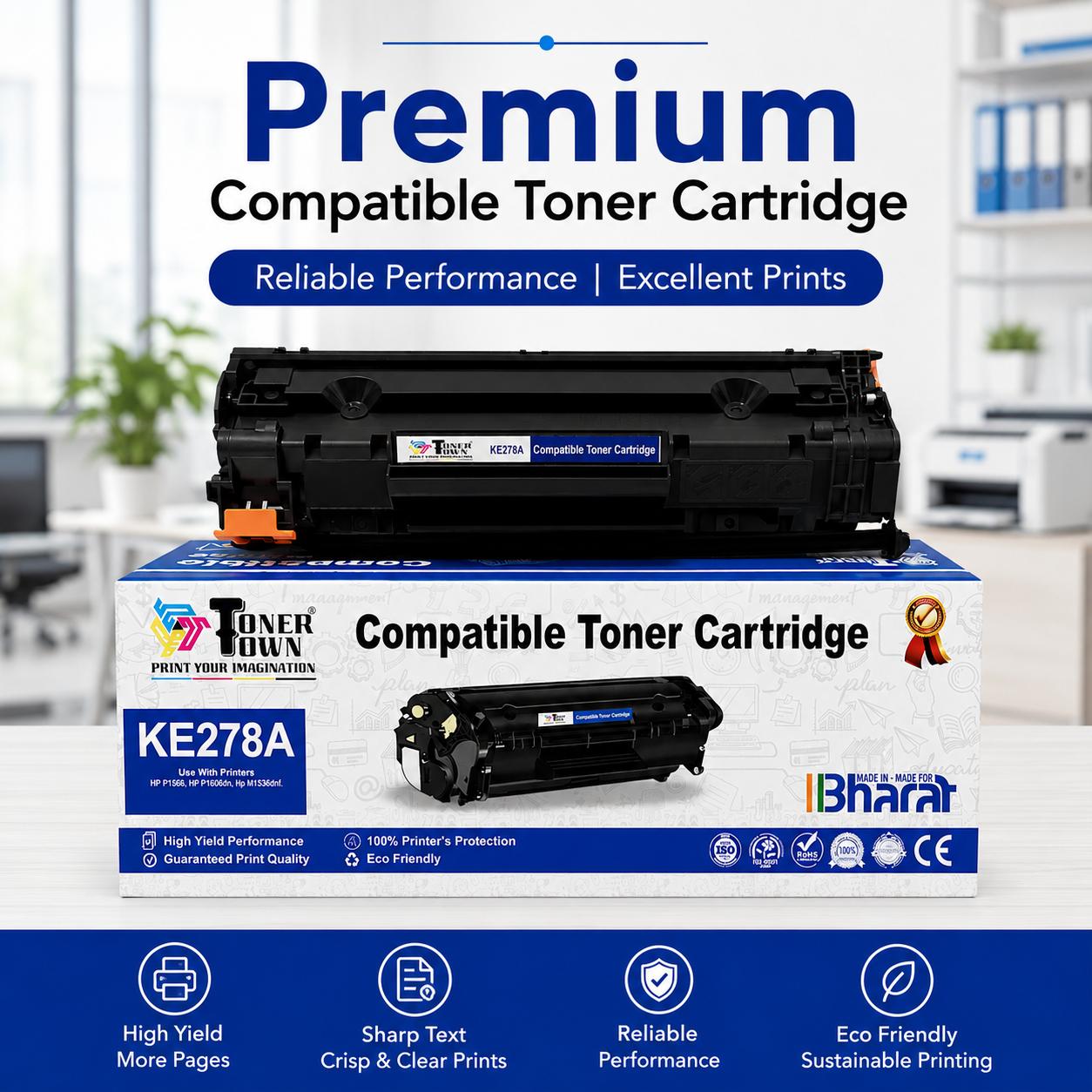 Toner Town Black Toner HP CE278A Compatible Ink Cartridge_2