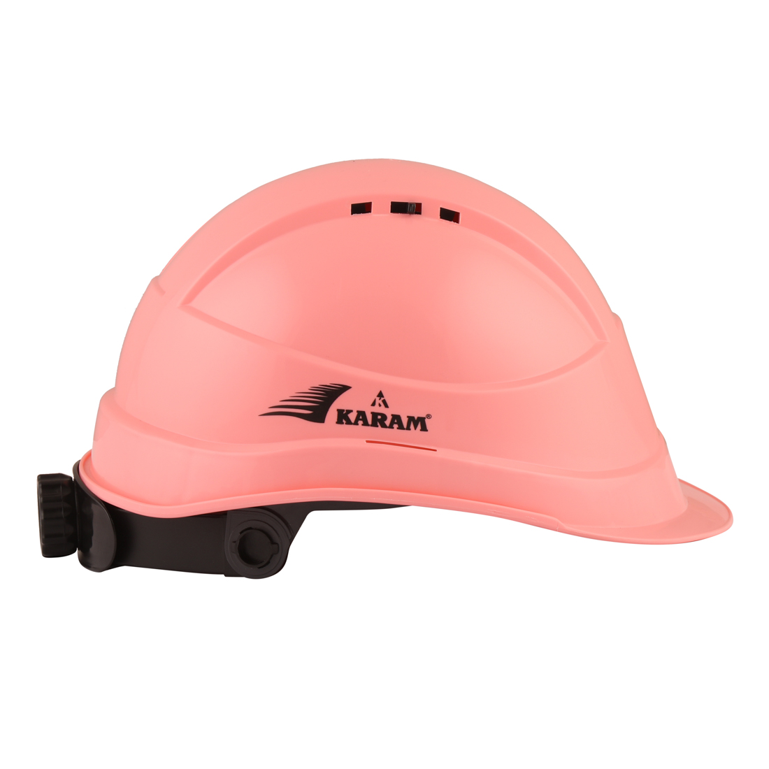 Karam Polypropylene Copolymer Pink Air Ventilated Safety Helmets PN542_2